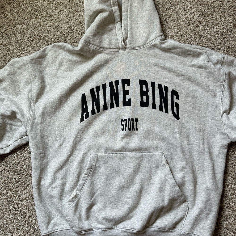 Brand New Anine Bing Light Gray Knit Sweater